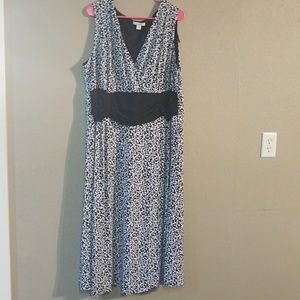Blue White Dress Barn Size 22W Maxi Dress
